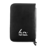 Estojo Pincéis Duplo Pele Sintética Preto