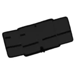 Estojo Pincéis Duplo Pele Sintética Preto - Image 2