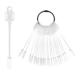 Mostruário 24 Tips em argola Bailarina Clear