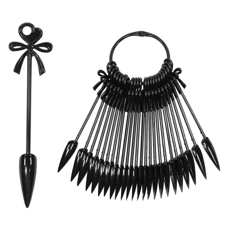 mostruario-24-tips-em-argola-stiletto-black-58950615-1 Mostruário 24 Tips em argola Stiletto Black - Image 1