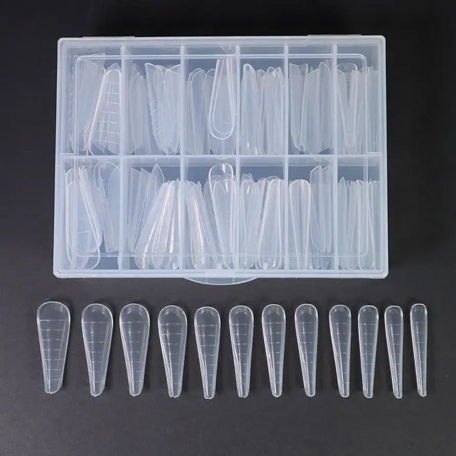 tips-for-nail-designer-dual-form-f1-russian-almond-shape-120un-121980787-4 Dual Forms (F1) - Tips - Russian Almond shape - Image 1