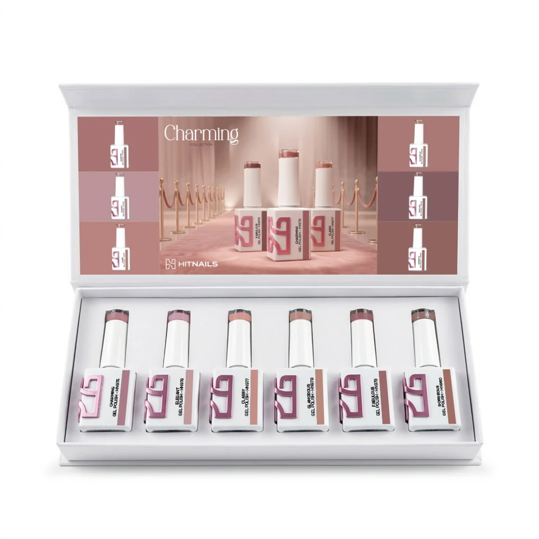 Produtos_de_unhas_cores_verniz_gel_Charming Coleção Charming 6 Cores - Image 1